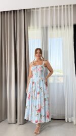 Vestido Celeste Bloom - Imagen 5