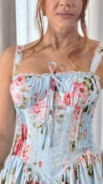 Vestido Celeste Bloom - Imagen 2